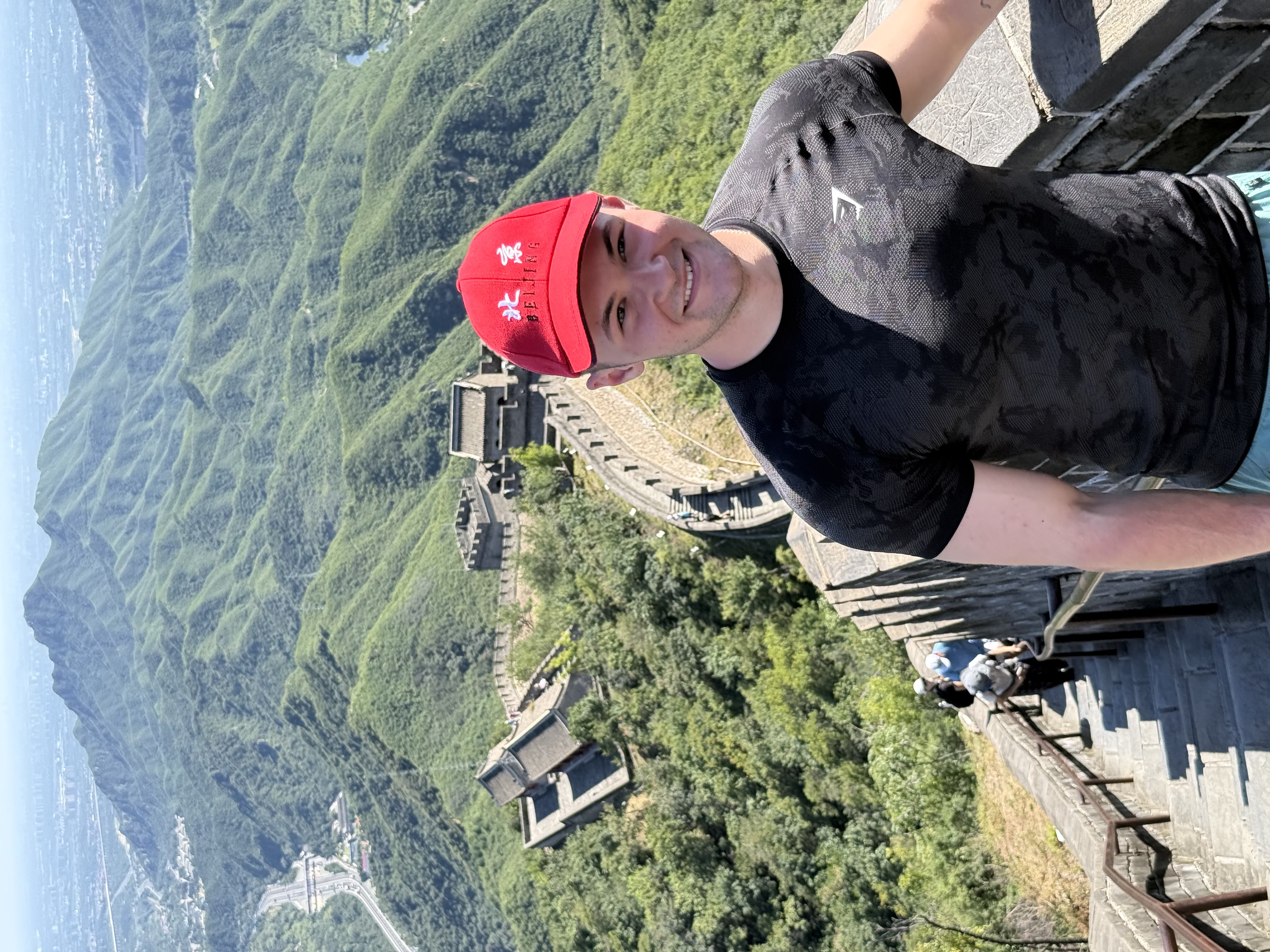 Tobin at the Great Wall of China
